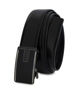 Pasek męski skórzany 3,5 cm klamra automatyczna Beltimore czarny 03-551