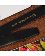 Pasek męski skórzany 3,5 cm klamra automatyczna Beltimore czarny 03-592