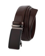 Pasek męski skórzany 3,5 cm klamra automatyczna Beltimore brązowy 03-572