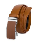 Pasek męski skórzany 3,5 cm klamra automatyczna Beltimore camelowy 52-579