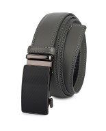 Pasek męski skórzany 3,5 cm klamra automatyczna Beltimore szary 50-543