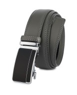 Pasek męski skórzany 3,5 cm klamra automatyczna Beltimore szary 50-573