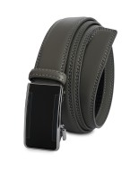Pasek męski skórzany 3,5 cm klamra automatyczna Beltimore szary 50-596