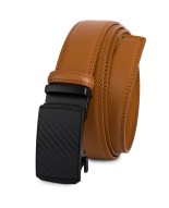 Pasek męski skórzany 3,5 cm klamra automatyczna Beltimore camel 50-554