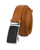 Pasek męski skórzany 3,5 cm klamra automatyczna Beltimore camel 50-573