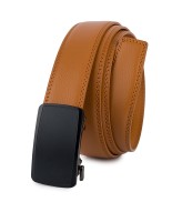 Pasek męski skórzany 3,5 cm klamra automatyczna Beltimore camel 50-584