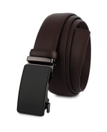 Pasek męski skórzany 3,5 cm klamra automatyczna Beltimore brązowy 53-548