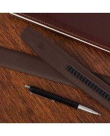Pasek męski skórzany 3,5 cm klamra automatyczna Beltimore brązowy 54-551