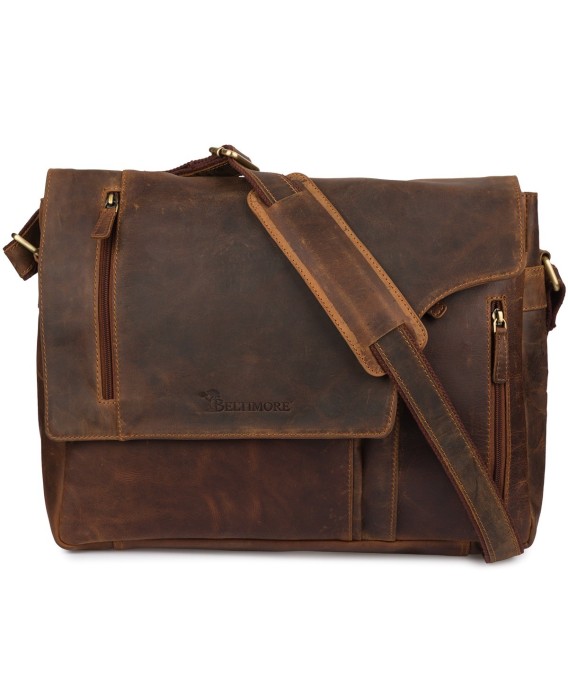 Torba męska skórzana na ramię laptopa 15,6" Beltimore N26