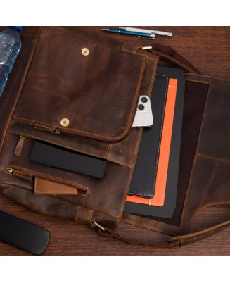 Torba męska skórzana na ramię laptopa 15,6" Beltimore N26