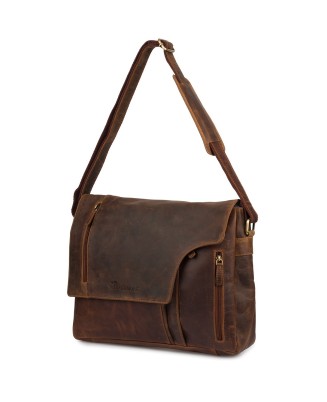 Torba męska skórzana na ramię laptopa 15,6" Beltimore N26
