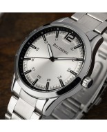 Zegarek męski bransoleta duży solidny srebrny klasyczny premium Beltimore BT02