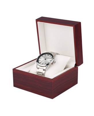 Zegarek męski bransoleta duży solidny srebrny klasyczny premium Beltimore BT02