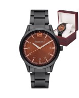 Zegarek męski bransoleta duży solidny czarny klasyczny premium Beltimore BT02