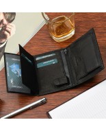 Męski portfel skórzany klasyczny RFiD czarny Beltimore K44