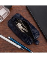 Etui na klucze skórzane skóra naturalna lakierowana Beltimore granatowe G87