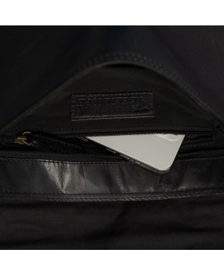Torba męska skórzana na laptopa ramię komputer duża czarna Beltimore N16