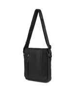 Torba męska skórzana na ramię zgrabna elegancka Beltimore czarna N36