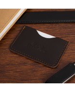 Etui na Karty Skórzane Slim Beltimore Wizytownik ciemny brąz G57