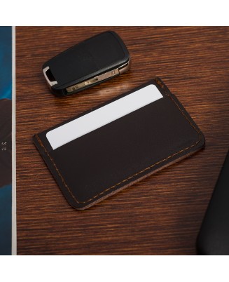 Etui na Karty Skórzane Slim Beltimore Wizytownik ciemny brąz G57