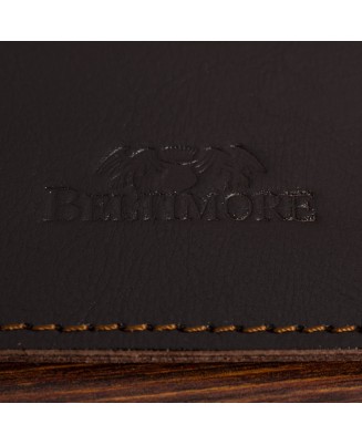 Etui na Karty Skórzane Slim Beltimore Wizytownik ciemny brąz G57