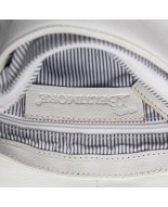 Torebka damska skórzana listonoszka mała premium biała klasyczna Beltimore L50