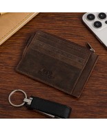 Etui skórzane na dokumenty karty wizytownik RFiD Beltimore brązowe J07