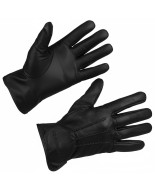 Rękawiczki skórzane męskie polar miś touch finger DOTYK ekran czarne BELTIMORE K32