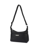 Skórzana Damska Torba listonoszka elegancka czarna Beltimore L40