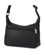 Skórzana Damska Torba listonoszka elegancka czarna Beltimore L40