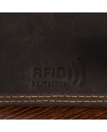 Portfel skórzany męski vintage poziomy klasyczny brązowy RFiD Beltimore S50