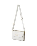 Biała Torebka Mini damska crossbody na telefon i karty POR-T-54