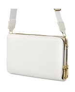 Biała Torebka Mini damska crossbody na telefon i karty POR-T-54