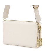 Ecru Torebka crossbody damska mini na telefon i dokumenty POR-T-51