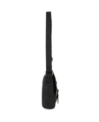 Torba męska skórzana na ramię zgrabna czarna elegancka Beltimore N11