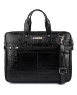 Torba skórzana elegancka croco laptop 15