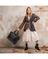 Torba skórzana elegancka croco laptop 15