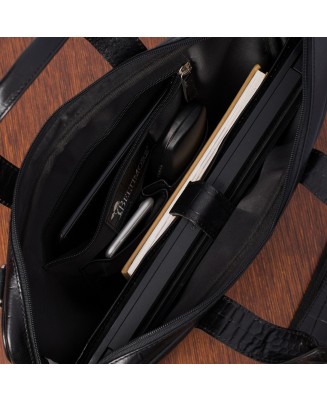Torba skórzana elegancka croco laptop 15