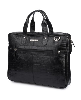 Torba skórzana elegancka croco laptop 15