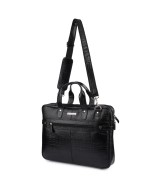 Torba skórzana elegancka croco laptop 15