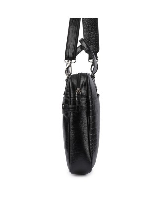 Torba skórzana elegancka croco laptop 15