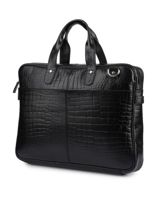 Torba skórzana elegancka croco laptop 15