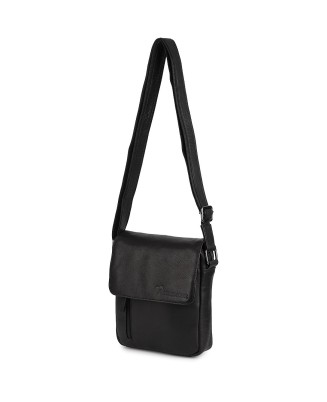 Torba Męska Listonoszka Skórzana na Ramię Elegancka Beltimore czarna N38