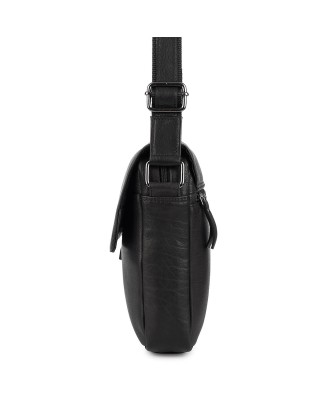 Torba Męska Listonoszka Skórzana na Ramię Elegancka Beltimore czarna N38
