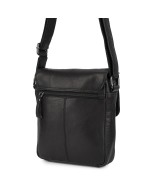 Torba Męska Listonoszka Skórzana na Ramię Elegancka Beltimore czarna N38