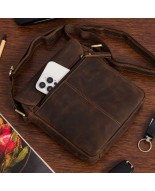 Torba Męska Listonoszka Skórzana na Ramię Elegancka Beltimore brązowa N38