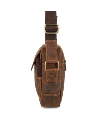 Torba Męska Skórzana Mała Vintage Beltimore Brązowa N39