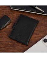 Etui skórzane na karty czarne wizytownik RFID na wizytówki Beltimore G79