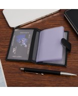Etui skórzane na karty czarne wizytownik RFID na wizytówki Beltimore G79