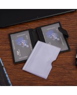 Etui skórzane na karty czarne wizytownik RFID na wizytówki Beltimore G79